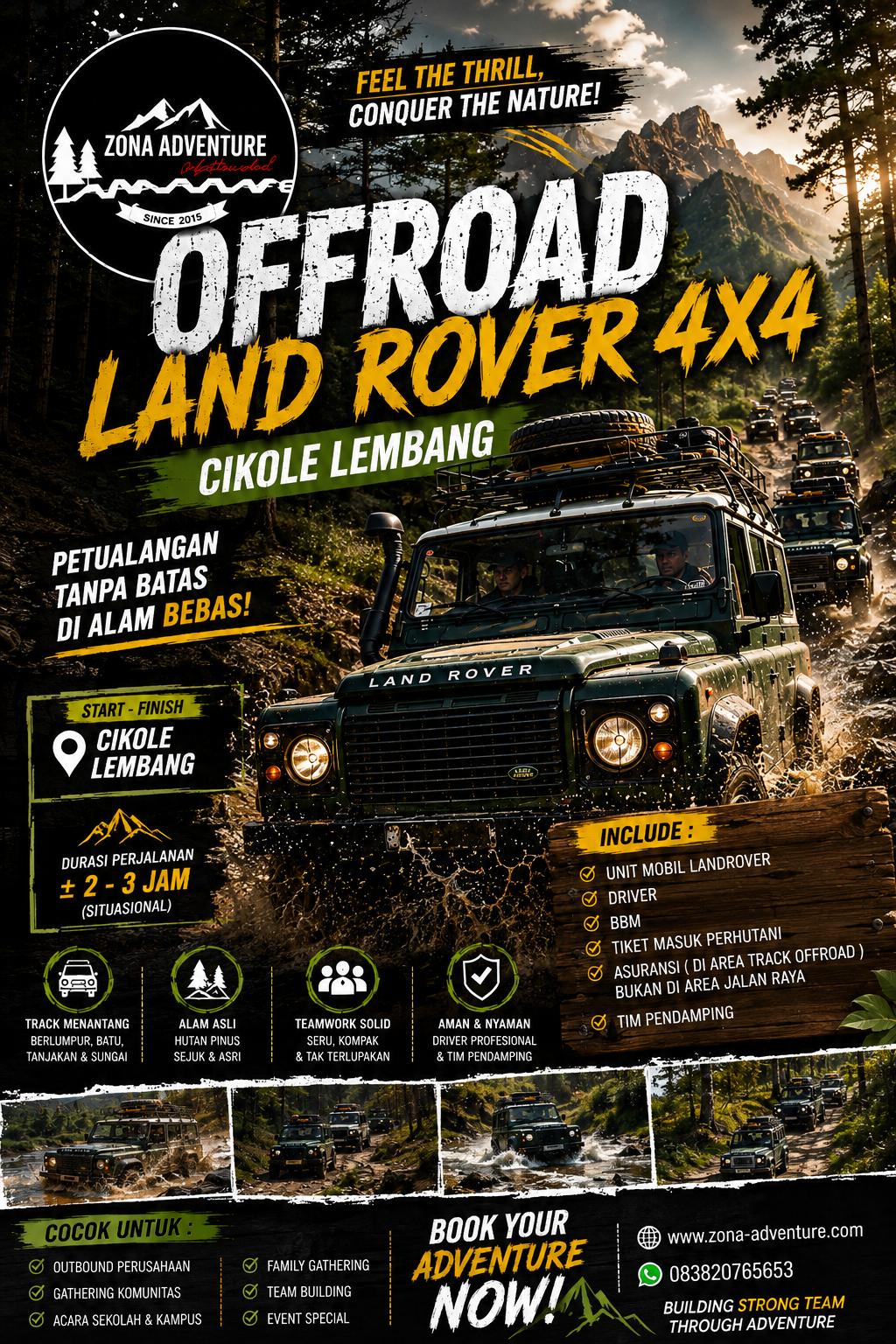 Offroad Land Rover 4x4 Cikole Lembang Bandung